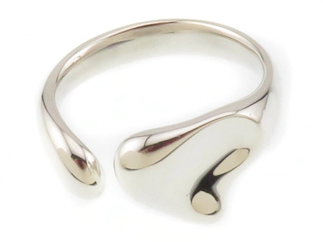 Tiffany ティファニー フルハートリング シルバー 約4.5g 12号