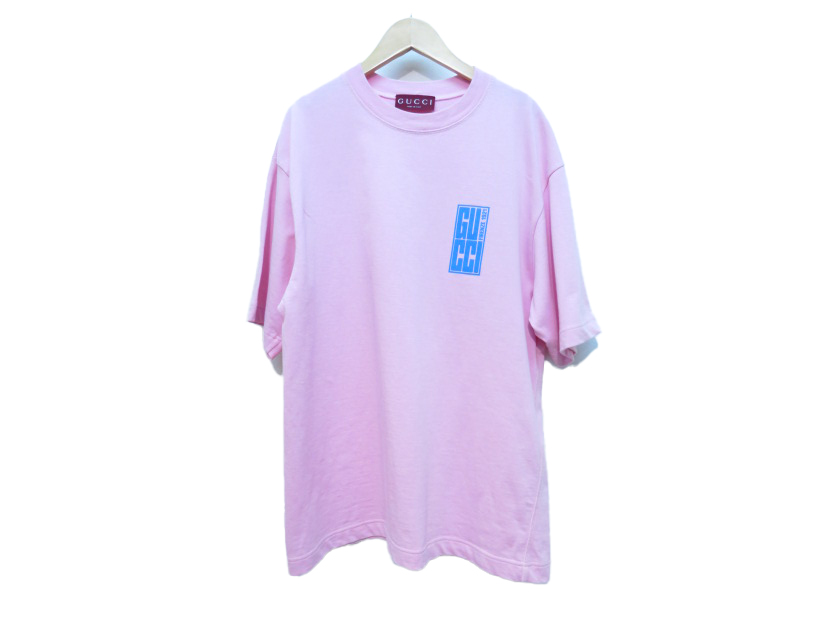 GUCCI ピンク Tシャツ フレンチブルドッグ GUCCI ピンク Tシャツ フレンチブルドッグ