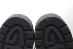 GUCCI グッチ 靴 シングルモンクローファー メンズ7ハーフ（約26.5cm） ブラッ/グレー/オレンジ 739868 2023AW