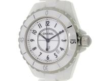 CHANEL　シャネル　時計　J12　H0968　レディース　クオーツ　CE　ホワイト文字盤【431】2143100540507