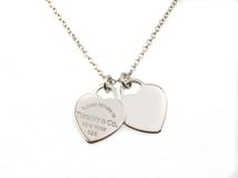 Tiffany　ティファニー　ネックレス　リターントゥダブルハートタグネックレス　シルバー　約3.0g　2148103914591【207】