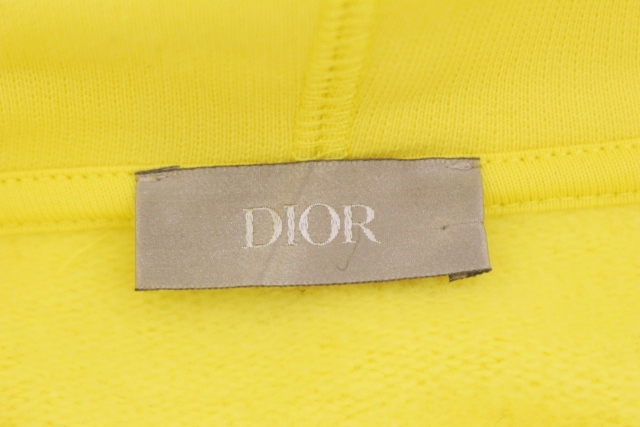 Dior ディオール 衣類 パーカー メンズL イエロー コットン