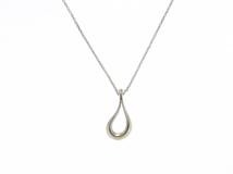 TIFFANY＆CO　ティファニー　オープンティアドロップネックレス　シルバー　約2.8g【430】2148103835070