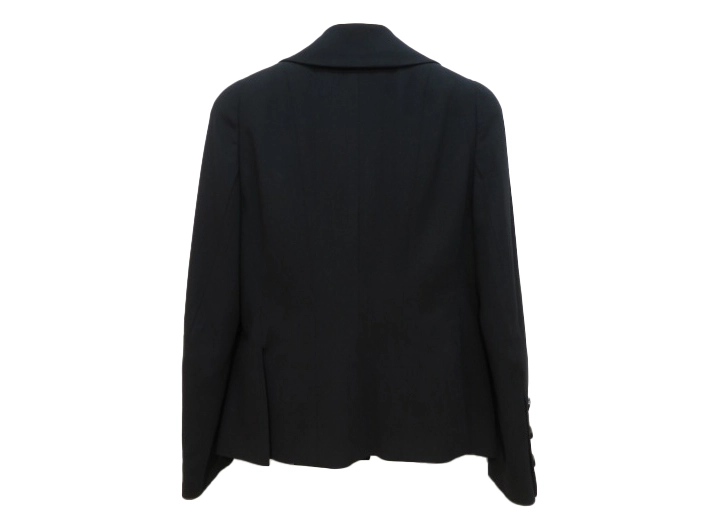 CHANEL シャネル テーラードジャケット レディース38 ブラック ファブリック 2148103931895 【432】