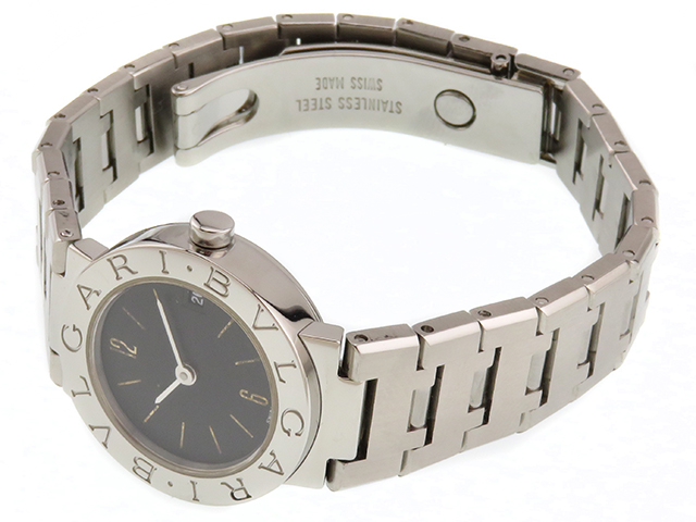 ブルガリ ブルガリブルガリ 腕時計 BB23SL クオーツ ブラック文字盤