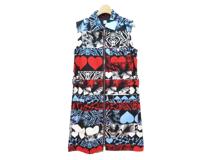 HERMES　エルメス　ノースリーブワンピース　レディース38　マルチカラー　3E0551D1　2143700206490　【432】