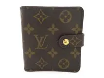 LOUIS VUITTON ルイヴィトン コンパクト・ジップ 二つ折り財布 モノグラム M61667【472】