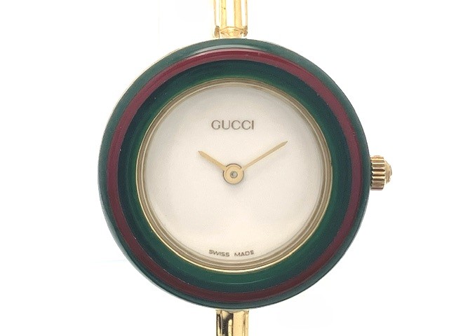 GUCCI グッチ 腕時計 チェンジベゼル 11/12.2 ゴールドプレート