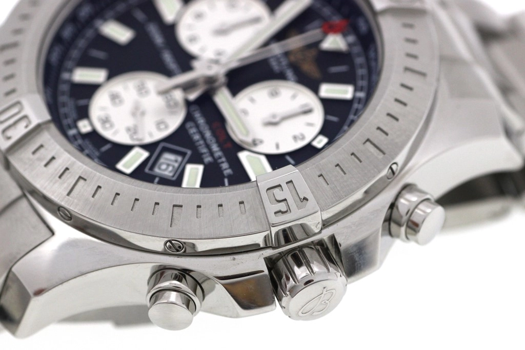 BREITLING ブライトリング 腕時計 2019年並行品 コルト クロノグラフ A7338811/BD43 ブラック/シルバー ステンレス 自動巻き【472】SJ