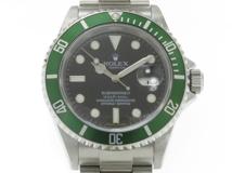[ Z番 ] ROLEX ロレックス 腕時計 メンズ 男性用 サブマリーナー(サブマリーナ) 16610LV ブラック文字盤 グリーンベゼル ステンレススチール【430】