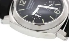 PANERAI パネライ 腕時計 2008年並行品 ルミノール パワーリザーブ PAM00090 ブラック文字盤 ステンレス／アリゲーター 自動巻【471】