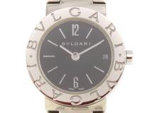 BVLGARI ブルガリ　ブルガリブルガリ　BB23SS　ステンレススチール　ブラック文字盤　クオーツ　レディース時計　2143100509566【207】