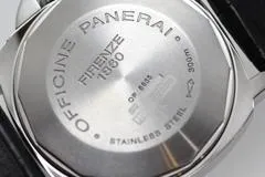 PANERAI パネライ 腕時計 2008年並行品 ルミノール パワーリザーブ PAM00090 ブラック文字盤 ステンレス／アリゲーター 自動巻【471】