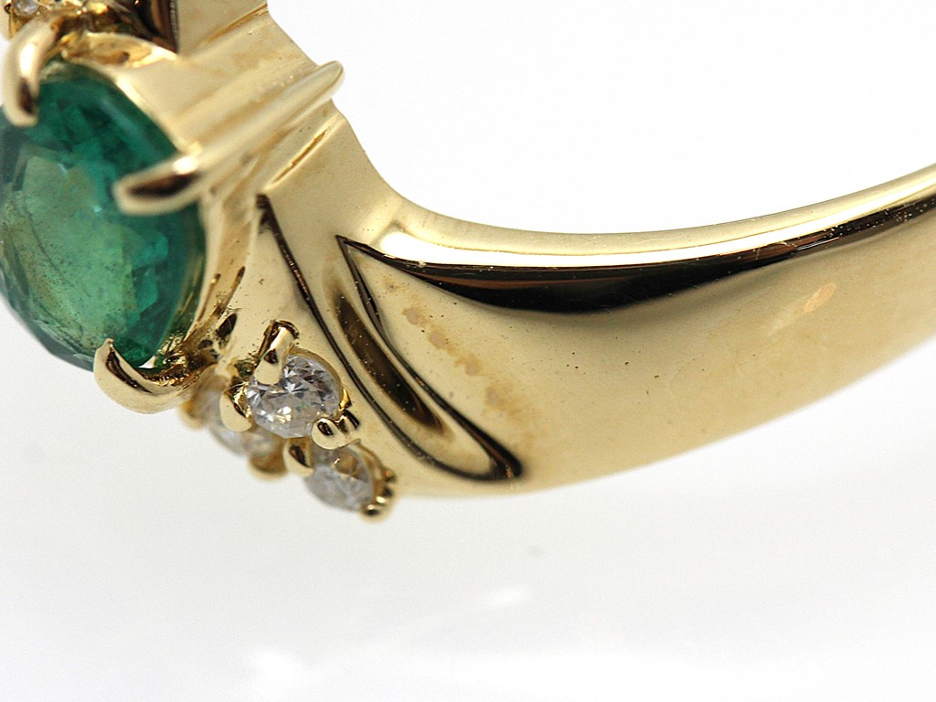 JEWELRY セイコージュエリー リング 日本サイズ約12号 K18 エメラルド