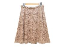 VALENTINO　ヴァレンティノ　レーススカート　レディース42　ピンクベージュ　コットン　EB3GN256-V702918　2148103919527　【432】