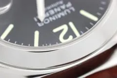 PANERAI パネライ 腕時計 2006年並行品 ルミノール パワーリザーブ PAM00090 ブラック文字盤 ステンレス／アリゲーター/ラバー 自動巻 【472】SJ