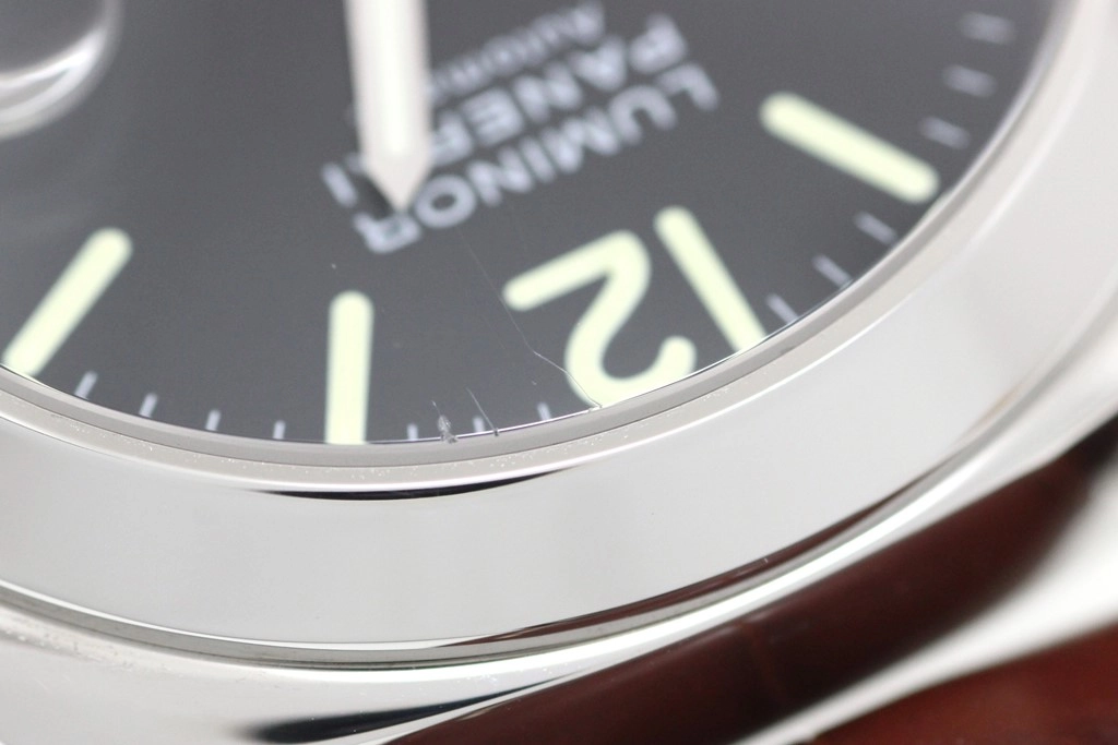 PANERAI パネライ 腕時計 2006年並行品 ルミノール パワーリザーブ PAM00090 ブラック文字盤 ステンレス/アリゲーター/ラバー 自動巻 【472】SJ