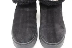 LOUIS VUITTON　ルイヴィトン　ムートンブーツ　スノードロップライン　レディース35　ブラック　スエード　2147100487756　【432】