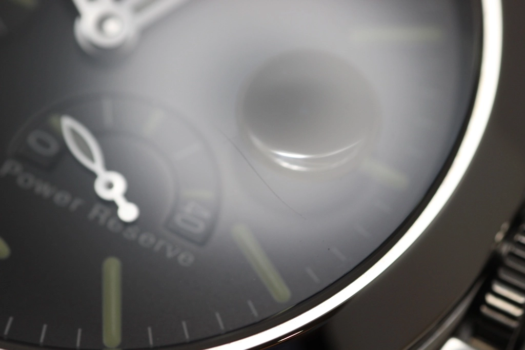 PANERAI パネライ 腕時計 2006年並行品 ルミノール パワーリザーブ PAM00090 ブラック文字盤 ステンレス/アリゲーター/ラバー 自動巻 【472】SJ