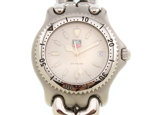 稼働◆ タグホイヤー 361.508 プロフェッショナル アイボリー クオーツ TAG HEUER タグホイヤー セル プロフェッショナル S99.006M アイボリー