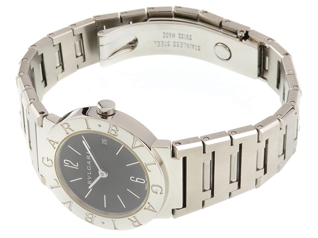 BVLGARI ブルガリ　ブルガリ　ブルガリ　BB26SS　ステンレススチール　ブラック文字盤　クオーツ　レディース時計　2148103888885【207】
