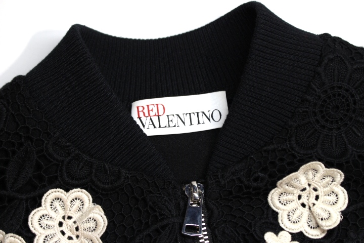 RED VALENTINO レッドヴァレンティノ 衣類 ボンバージャケット ブルゾン レディース40 ブラック ポリエステル レース  2148103499203 【200】 の購入なら「質」の大黒屋（公式）