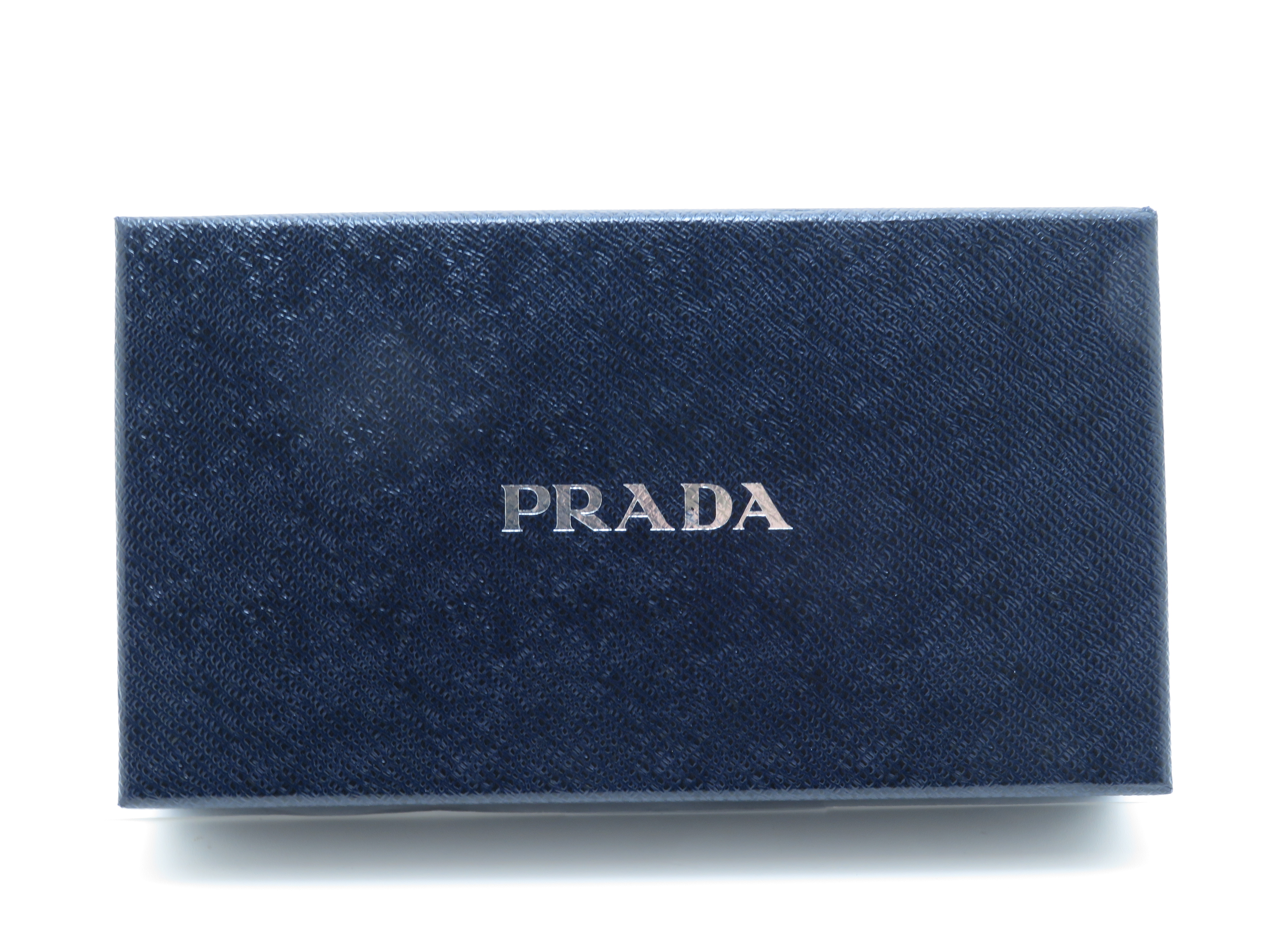 PRADA プラダ 二つ折長財布 ブラック/スリーズ サフィアーノ PRADA プラダ 二つ折長財布 ブラック/スリーズ サフィアーノ