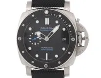 2019年正規品 PANERAI パネライ 腕時計 サブマーシブル PAM00683 ステンレススチール/テキスタイル ブラック文字盤 自動巻き 300m防水【472】SJ