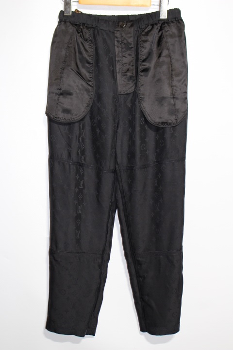 ルイヴィトン　パンツ　黒 LV ルイヴィトン LOUIS VUITTON パンツ ブラック 38 サイズ ウール