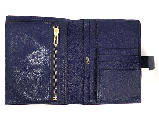 【王道の2大人気色】HERMES ベアン コンビネ Etoupe & Noir エルメス Hermes HERMES 三つ折り財布 BEARN COMBINE ベアン