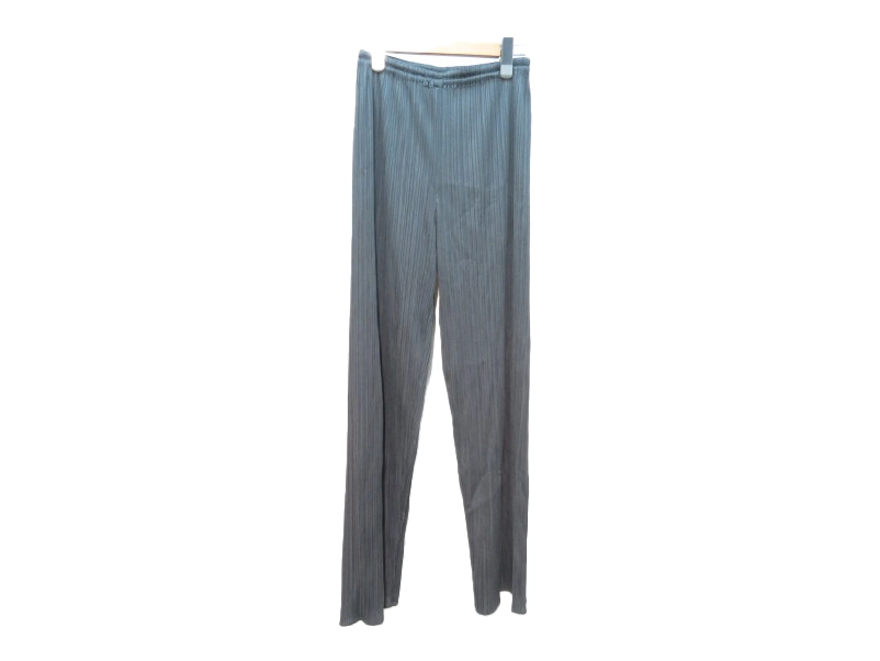 ISSEY MIYAKE イッセイ・ミヤケ プリーツパンツ レディースL グレー