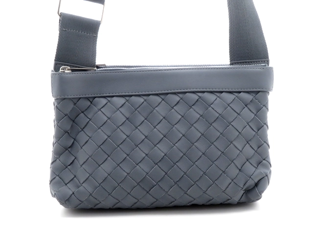 BOTTEGA VENETA ボッテガヴェネタ イントレチャート デュオ ショルダーバッグ グレー レザー 651938  2144000230994【437】 の購入なら「質」の大黒屋（公式）