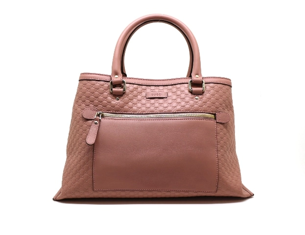 GUCCI グッチ マイクログッチ ２ｗａｙショルダーバッグ ピンク レザー ...