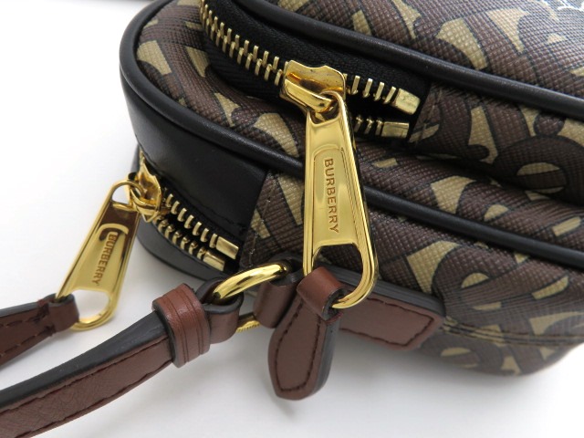 BURBERRY バーバリー ショルダーバッグ モノグラム ストライプ カメラ