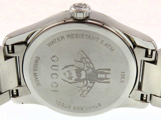 GUCCI グッチ レディース 腕時計 126.5 Gタイムレス GUCCI グッチ Gタイムレス 126.5 ステンレススチール ブラック文字盤