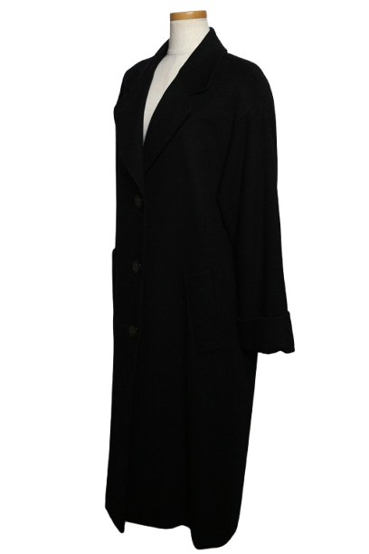 【訳あり】Dior　ディオール　コート　大きいサイズ　ブラック　ウール 中古・古着通販】Christian Dior (クリスチャン ディオール
