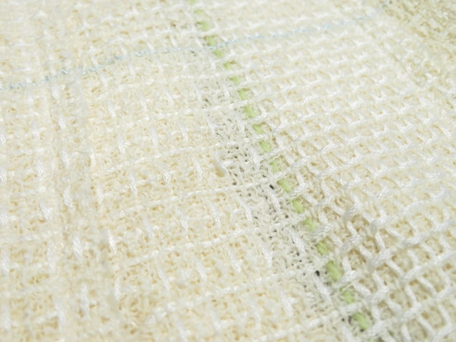 CHANEL　シャネル　ツイードチェックスカート　レディース34　アイボリー　コットン/ウール　P26156V16362　2148103919565　【432】