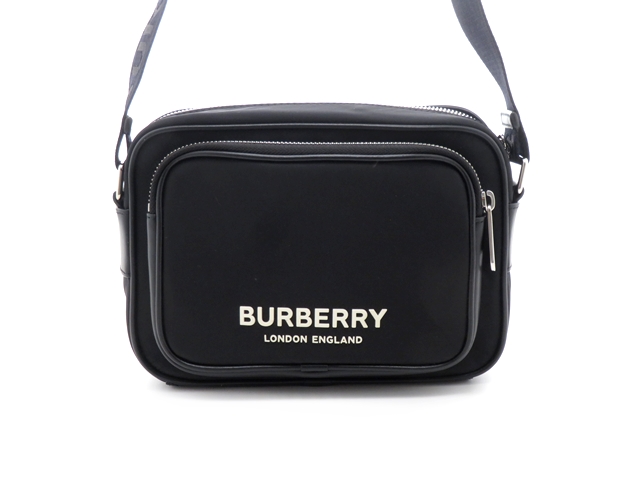 BURBERRY バーバリー ショルダーバッグ ブラック ナイロン／レザー 8049094 2148103682506【437】  の購入なら「質」の大黒屋（公式）