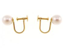 JEWELRY　ジュエリー　イヤリング　K18　パール約6.8mm/6.9mm　約1.7g　2147200561080【207】