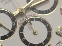 N番 ROLEX ロレックス 腕時計 コスモグラフ デイトナ 16518G 8Pダイヤモンドホワイト文字盤 逆6 K18イエローゴールド/クロコベルト 自動巻き【472】SJ