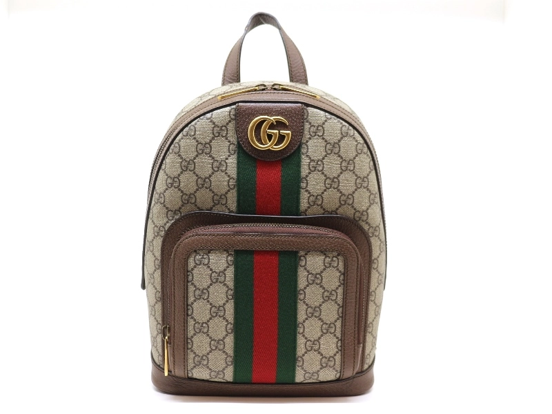 GUCCI グッチ オフディアGG スモール バッグパック 547965 ブラウン PVC レザー 定価\258,500-  2120000305092【200】 の購入なら「質」の大黒屋（公式）