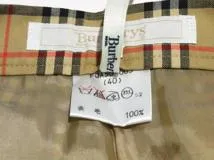 BURBERRY　バーバリー　チェック柄パンツ　レディース40　ベージュ　ウール　01160-40　2148103919541　【432】