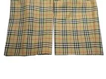 BURBERRY　バーバリー　チェック柄パンツ　レディース40　ベージュ　ウール　01160-40　2148103919541　【432】