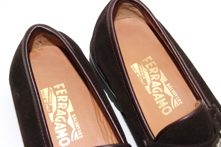Salvatore Ferragamo フェラガモ 靴 革靴 スリッポン ブラウン メンズ7 
