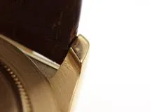 N番 ROLEX ロレックス 腕時計 コスモグラフ デイトナ 16518G 8Pダイヤモンドホワイト文字盤 逆6 K18イエローゴールド/クロコベルト 自動巻き【472】SJ