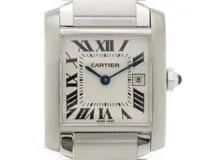 CARTIER カルティエ 時計 タンクフランセーズMM 2465 アイボリー文字盤 