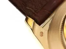 N番 ROLEX ロレックス 腕時計 コスモグラフ デイトナ 16518G 8Pダイヤモンドホワイト文字盤 逆6 K18イエローゴールド/クロコベルト 自動巻き【472】SJ