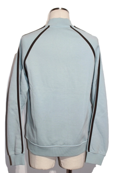 HERMES エルメス 衣類 テディジャケット メンズM ライトブルー コットン （2143000667953）【432】