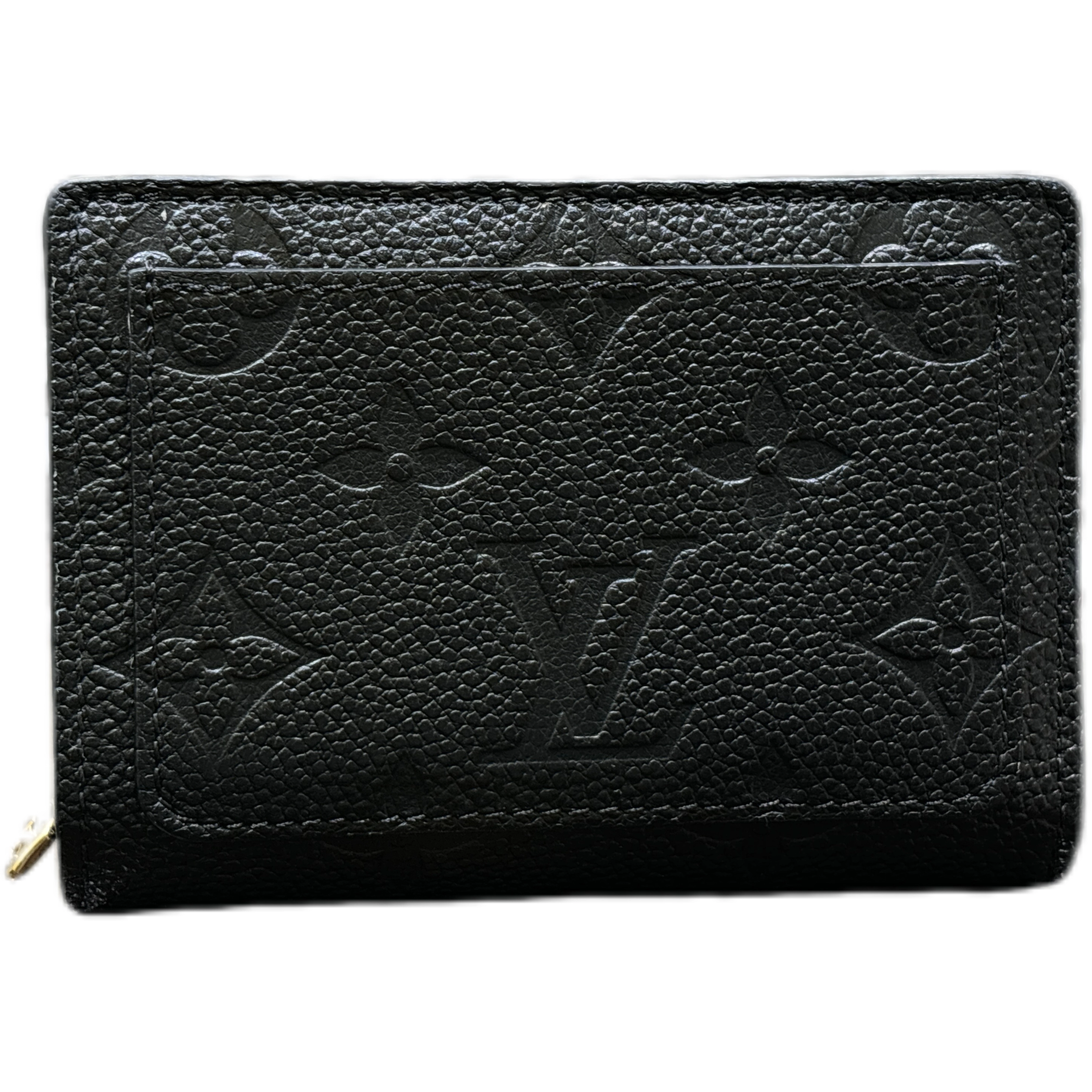 LOUIS VUITTON　ルイヴィトン　ポルトフォイユ・クレア モノグラム・アンプラント ノワール　ブラック　二つ折り　財布　2143100506732【208】