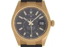 2023年6月正規品 ROLEX ロレックス スカイドゥエラー 326238 K18イエローゴールド/オイスターフレック ブライトブラック文字盤 自動巻き【472】SJ